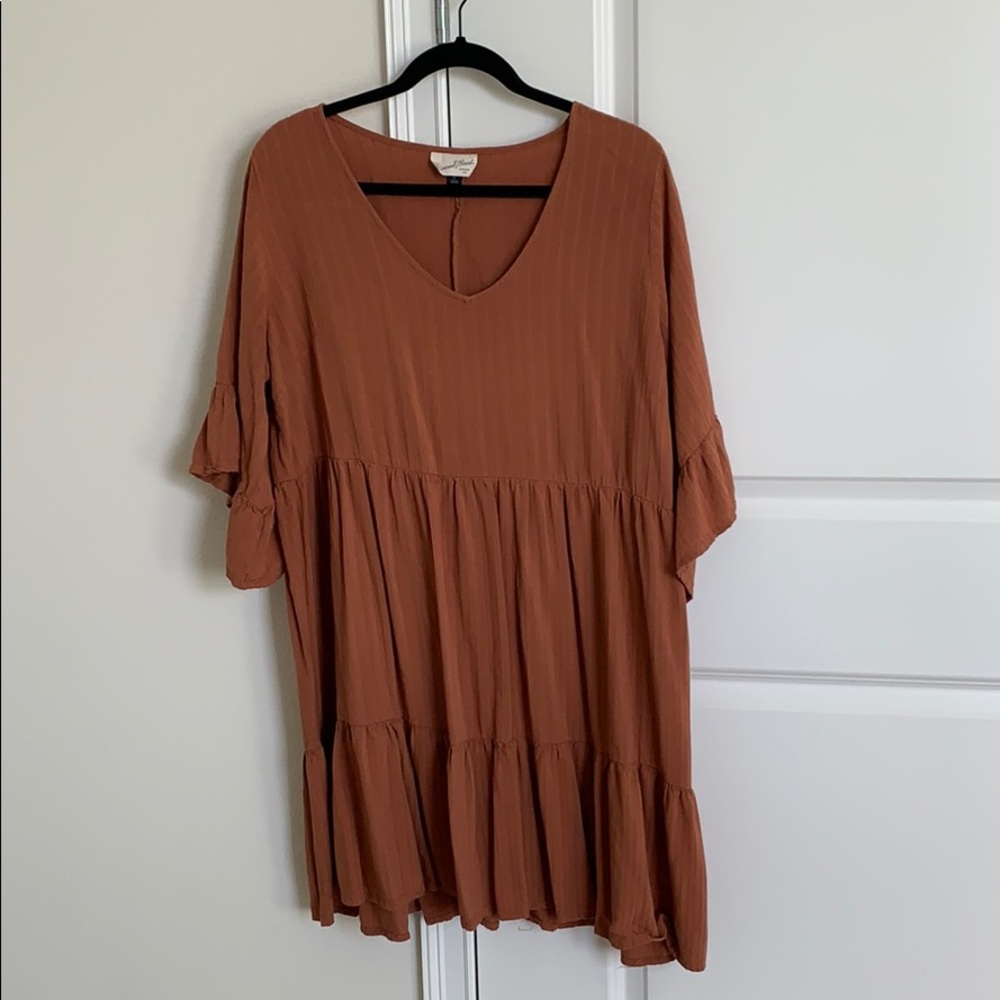Burnt Orange flowy Dress